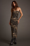 Avani Zebra Mesh Maxi Dress